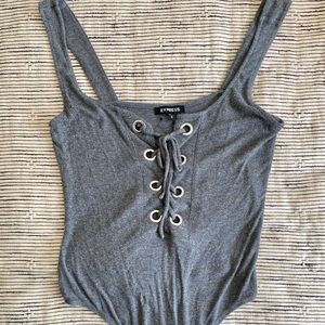 Express Gray Bodysuit